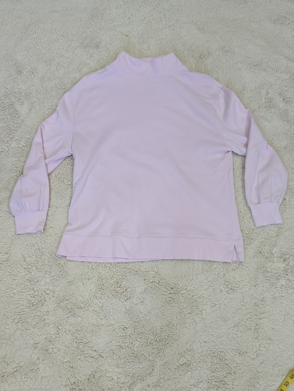 Mock Neck Lilac Pullover Sweatshirt